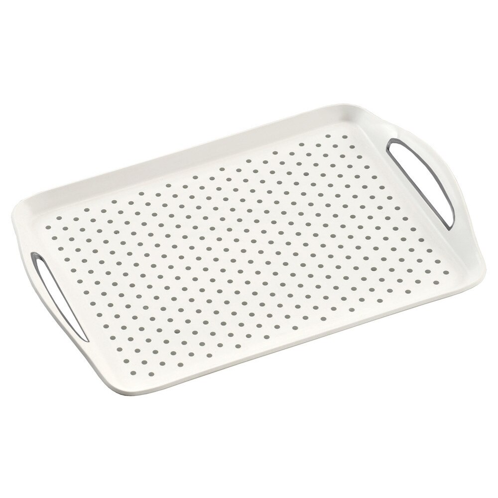 Tava servire Kesper, 45.5 x 32 x 4.5 cm, Plastic, Alb